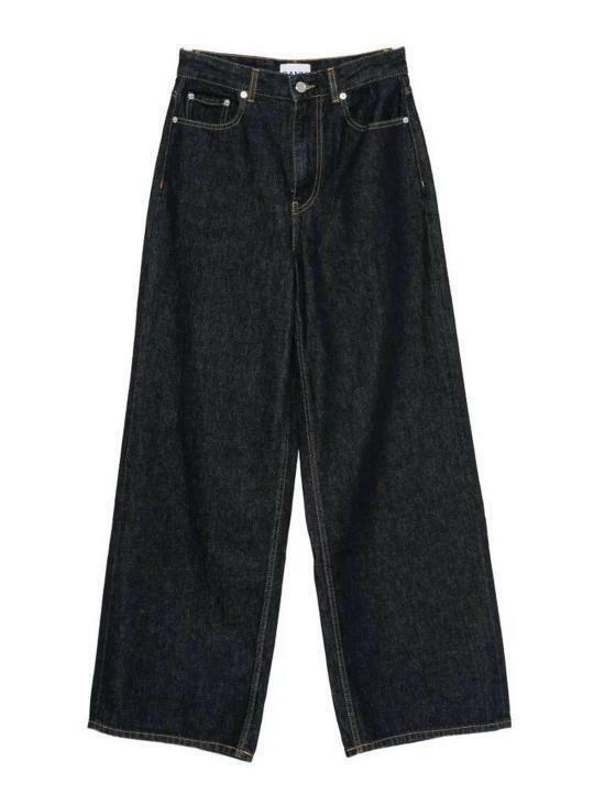 26SS 가니 데님 팬츠 A1100075 077 NAVY DOM - Ganni