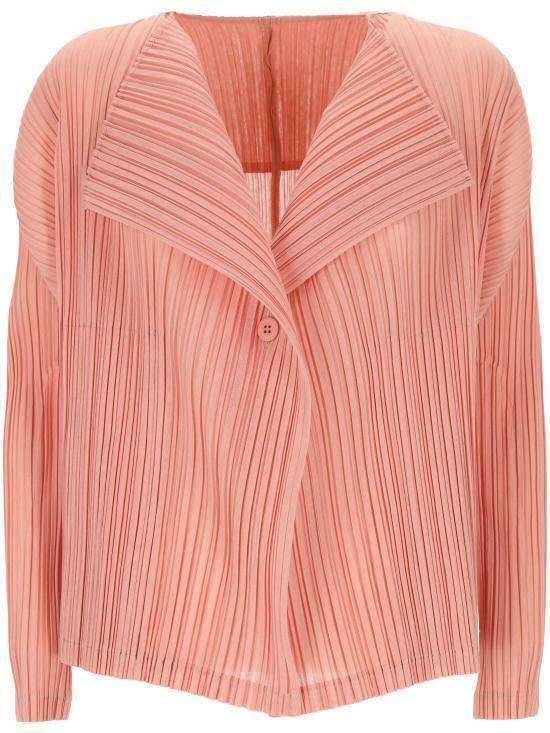 26SS 플리츠플리즈 가디건 PP66JO26229 CORAL PINK DOM - Pleats Please