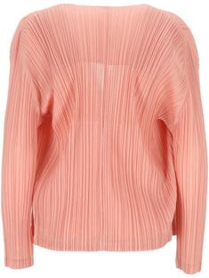 26SS 플리츠플리즈 가디건 PP66JO26229 CORAL PINK DOM 썸네일 3