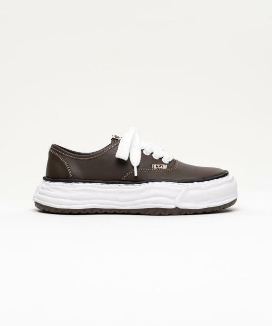 26SS 메종 미하라 야스히로 베이커 26 OG 솔 레더 로우탑 스니커즈 A16FW702 BROWN DOM - Mihara Yasuhiro