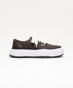26SS 메종 미하라 야스히로 베이커 26 OG 솔 레더 로우탑 스니커즈 A16FW702 BROWN DOM 썸네일 1