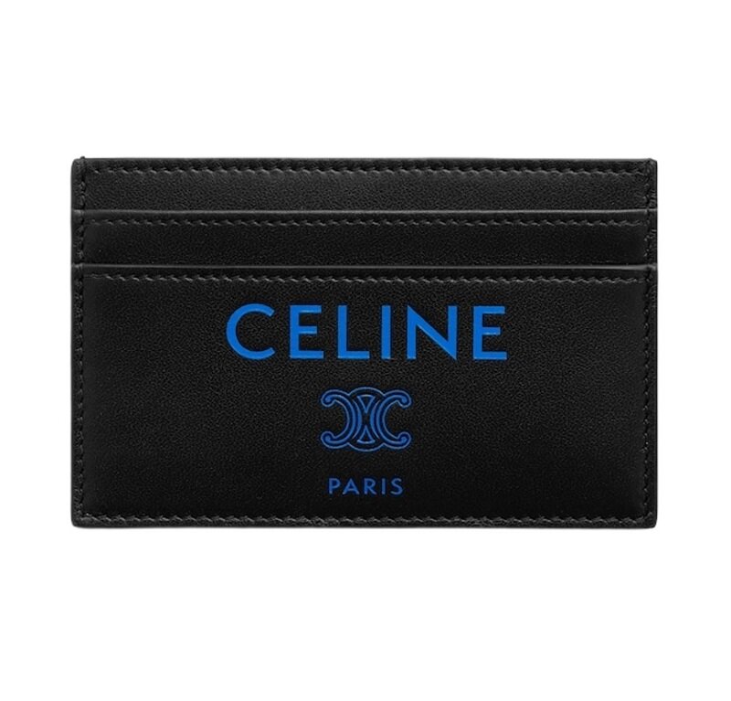 26FW 셀린느 카드 홀더 스무스 램스킨 블랙 울트라 블루 10N764K40 GLK0 - Celine