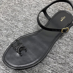 더팩토리 26FW 셀린느 베이 트리옹프 통 스트랩 샌들 / 블랙 (366485276C 38NO) 썸네일 5