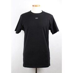 오프화이트 블랙 반팔 티셔츠 S 썸네일 1
