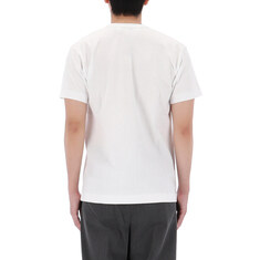 국내배송 26SS 꼼데가르송 블랙 하트 와펜 반팔 티셔츠 AX T064 WHITE 썸네일 2