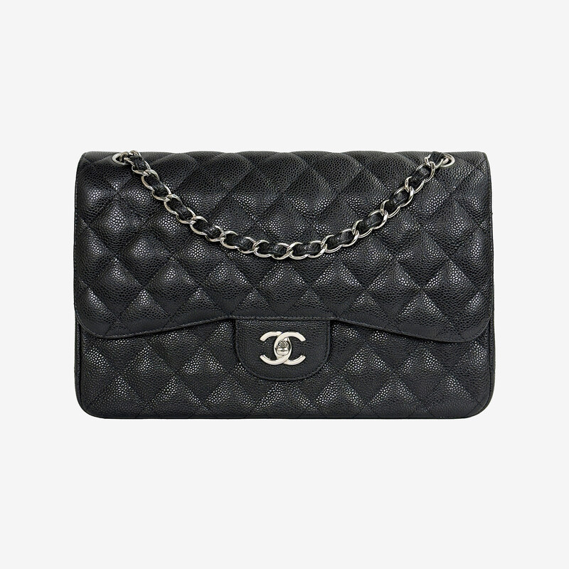 [어포드] 샤넬 A58600 클래식 플랩백 라지 블랙 15번대 HAJUDDL4 - Chanel