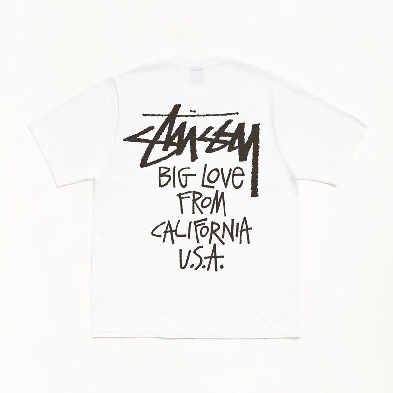 [국내배송] 스투시 빅 러브 레터링 반팔 티셔츠 화이트 1905218 - Stussy