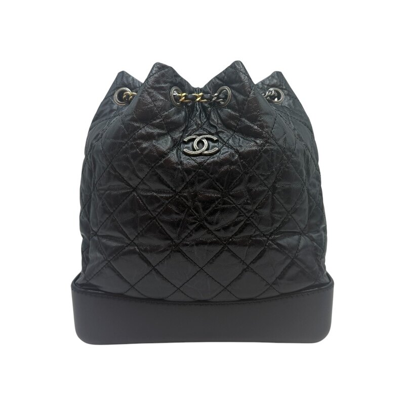샤넬 카프스킨 가브리엘 미디엄 블랙 A94502 여성 백팩 - Chanel