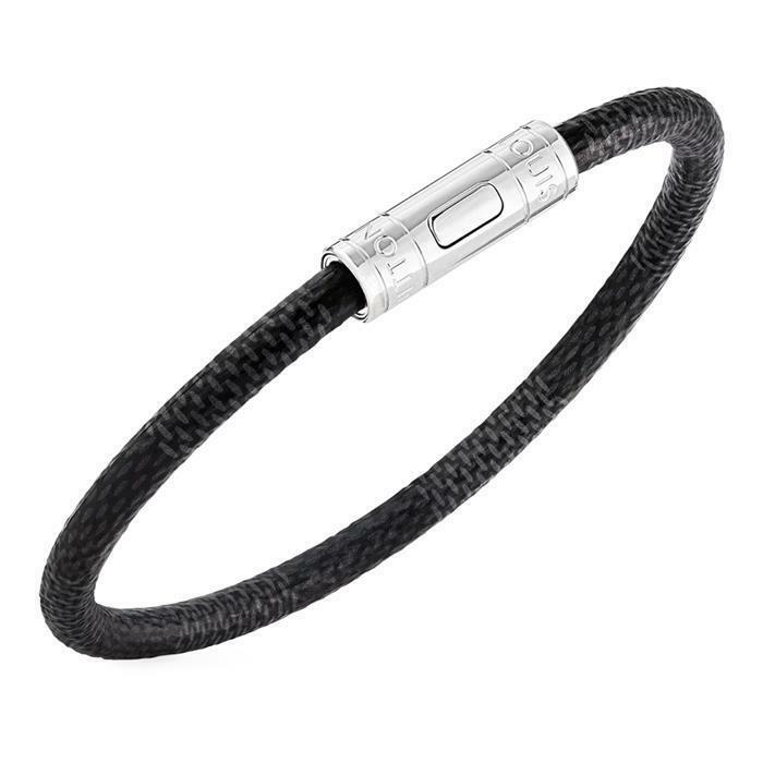 [밀라코/국내발송] 루이비통 킵 잇 브레이슬릿 실버 그래파이트 19사이즈 M8152E - Louis Vuitton
