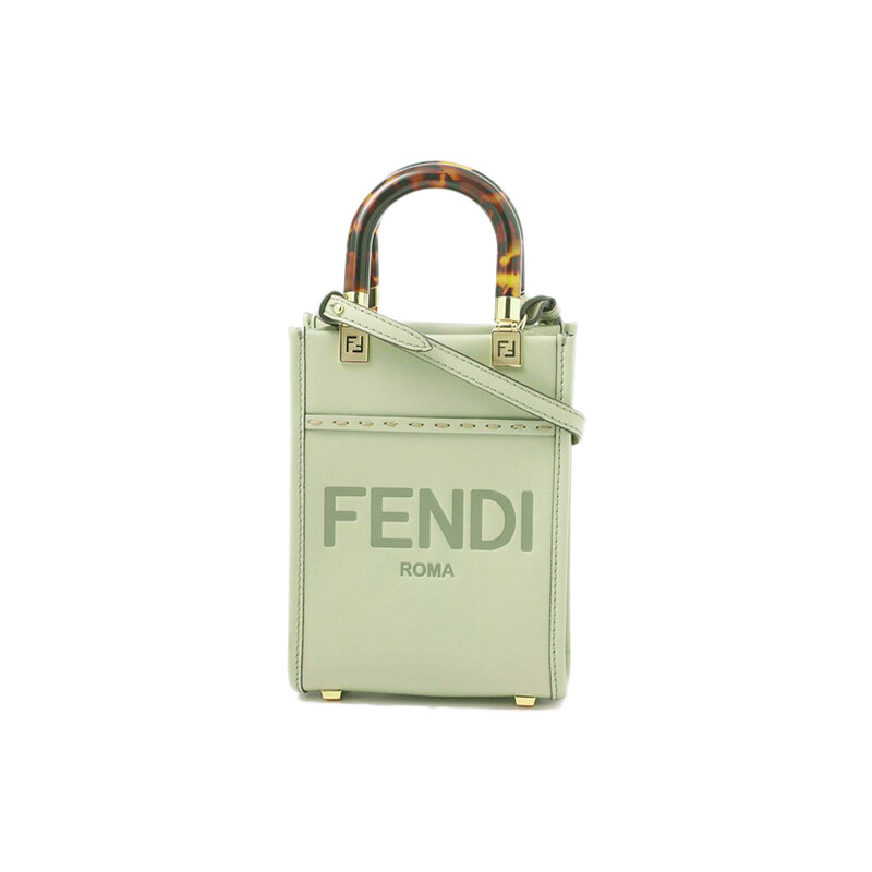 26SS 로고 선샤인 미니 크로스/토트백 그린티 8BS051 ABVL F1K3B - Fendi