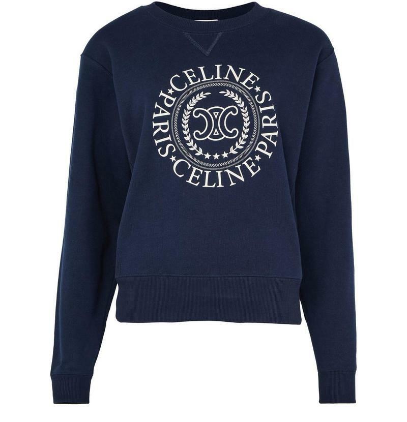 국내발송 셀린느 Oversized Celine sweatshirt in cotton fleece - Celine