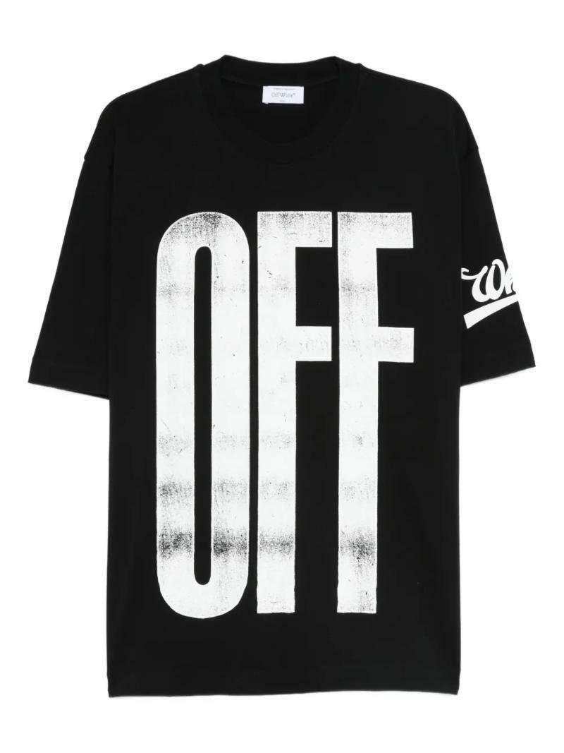 국내배송 오프화이트 로고 프린트 티셔츠 - Off White