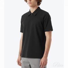 띠어리 26SS 라이더 쿼터 집 폴로 in 릴레이 저지 N0196509 001 인 썸네일 1