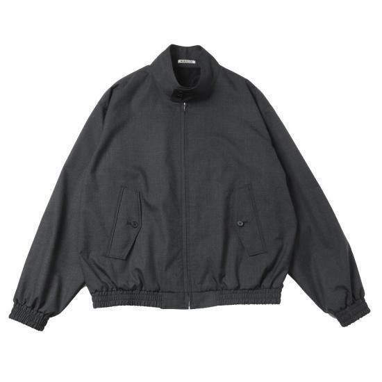 26SS 오라리 가죽 자켓 A26SB01MT TOP CHARCOAL DOM - Auralee