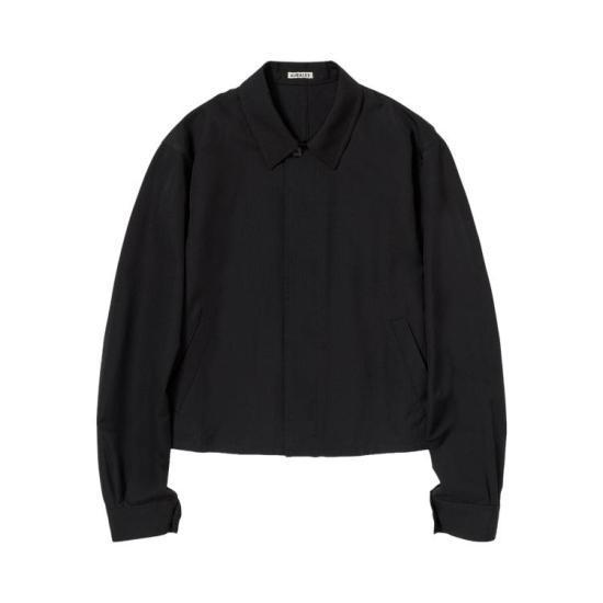 26SS 오라리 가죽 자켓 A26SB01CH BLACK DOM - Auralee