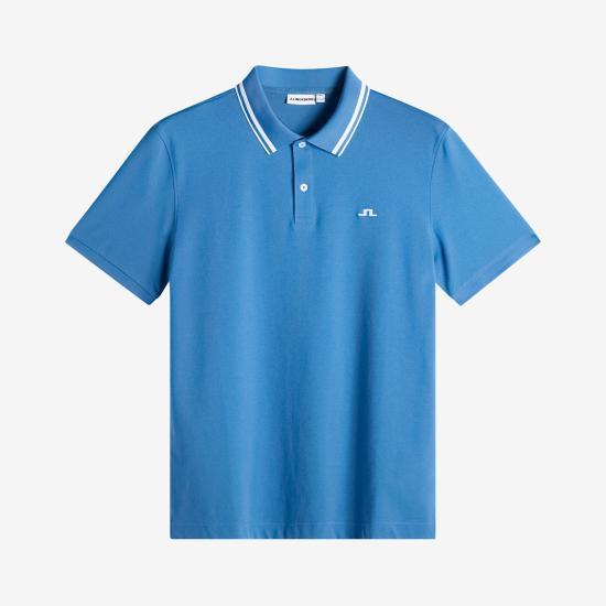 26SS 제이린드버그 반팔 티셔츠 BMJT15739O228 FEDERAL BLUE DOM - J.Lindeberg