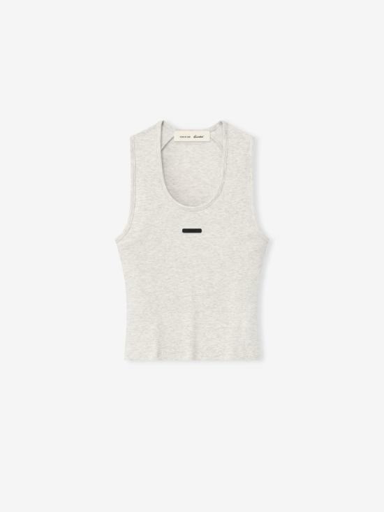 26SS 피어오브갓 민소매 티셔츠 125SP267063FW OATMEAL HEATHER DOM - Fear of God