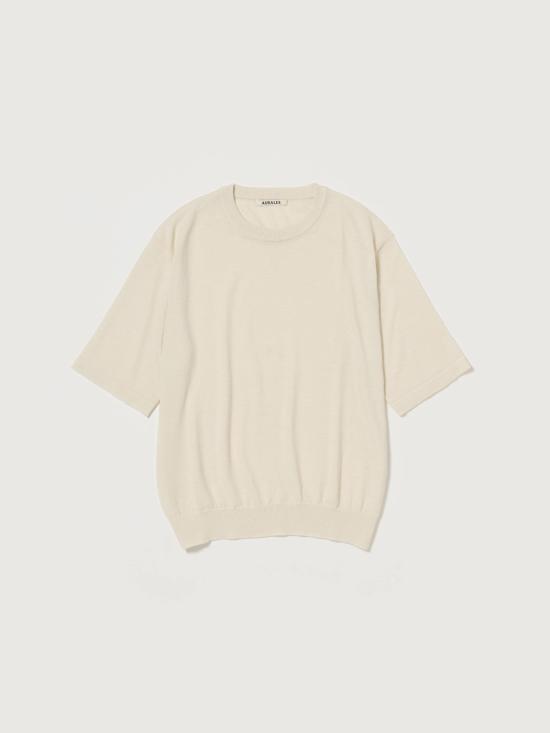 26SS 오라리 스웨터 A26ST03CT IVORY WHITE DOM - Auralee