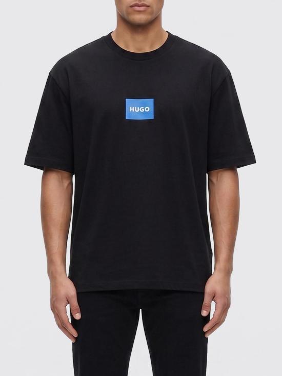 26SS 휴고보스 코튼 저지 로고 티셔츠 50554382001 BLACK DOM - Hugo Boss