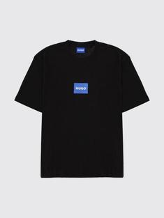 26SS 휴고보스 코튼 저지 로고 티셔츠 50554382001 BLACK DOM 썸네일 2