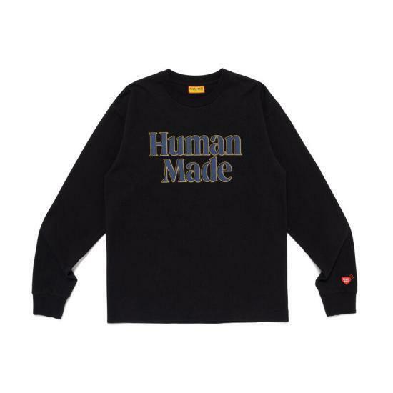26SS 휴먼메이드 긴팔 티셔츠 HM31CS041 BLACK DOM - Human Made