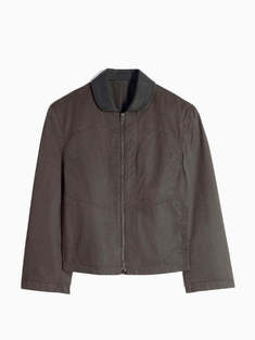 26SS 르메르 코튼 트윌 레더 칼라 블루종 OW1208 LF1531 512 RISTRETTO DOM 썸네일 1