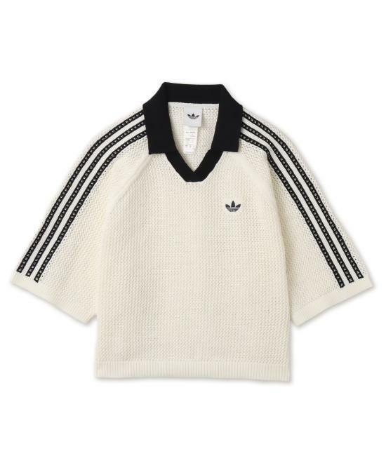 아디다스 니트 크로셰 폴로 KC6490 Off White DOM - Adidas