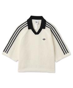 아디다스 니트 크로셰 폴로 KC6490 Off White DOM 썸네일 1