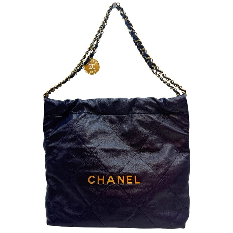 샤넬 22백 스몰 체인 네이비 AS3260 내장칩 여성 숄더백 - Chanel