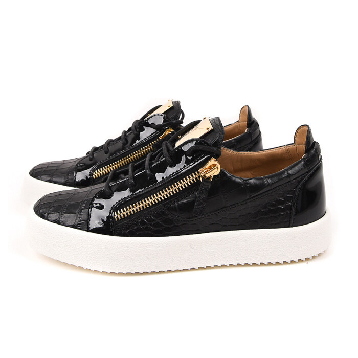 쥬세페자노티 남성 메이런던 파이톤 스니커즈 블랙 RU70001 - Giuseppe Zanotti