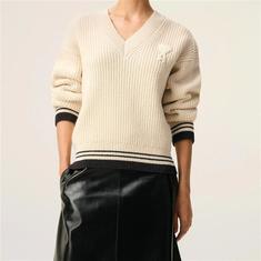 아미 립 울 브이넥 아미 드 꾀흐 스웨터 UKS864 KN0161 136 썸네일 1