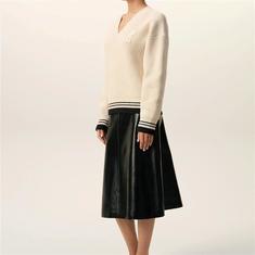 아미 립 울 브이넥 아미 드 꾀흐 스웨터 UKS864 KN0161 136 썸네일 3