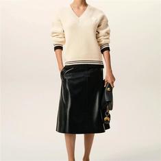 아미 립 울 브이넥 아미 드 꾀흐 스웨터 UKS864 KN0161 136 썸네일 4
