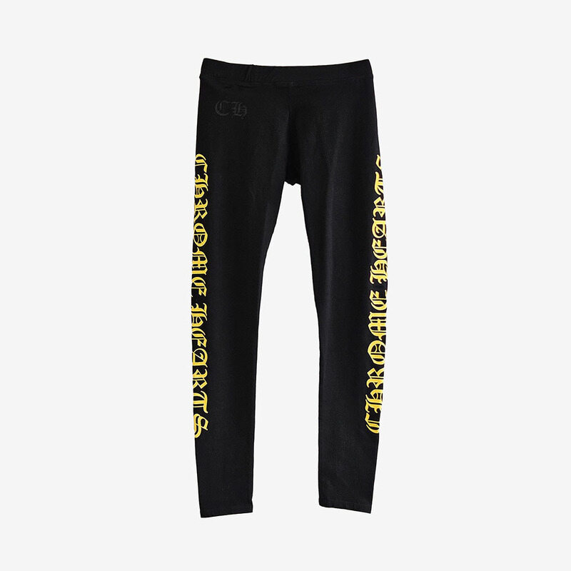 [어포드] 미사용 크롬하츠 레터링 로고 레깅스 XS 블랙 L335CLJ2 - Chrome Hearts