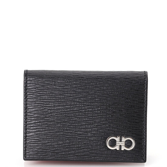 페레가모 4CC 간치니 카드지갑 11 블랙레드 66A062 685948 - Salvatore Ferragamo