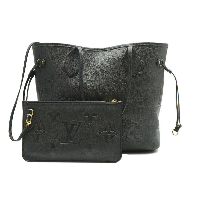 Louis Vuitton(루이비통) M45685 블랙 모노그램 앙프렝뜨 네버풀 MM 숄더백 + 보조파우치 - Louis Vuitton