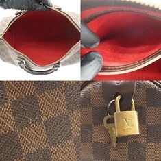 Louis Vuitton(루이비통) N41523 다미에 에벤 캔버스 스피디 35 토트백 썸네일 5