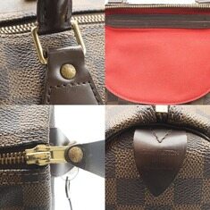 Louis Vuitton(루이비통) N41523 다미에 에벤 캔버스 스피디 35 토트백 썸네일 4