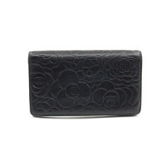 Chanel(샤넬) A36544 블랙 램스킨 까멜리아 금장 CC로고 플랩 장지갑 (17번대) 썸네일 3