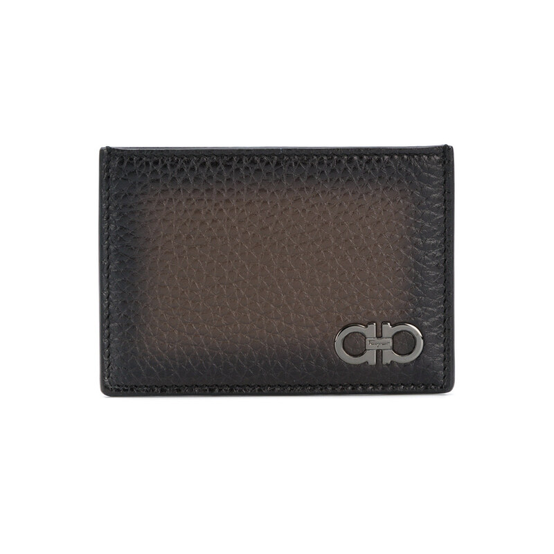 15주년 더블 간치니 카드지갑 브라운 66-A075 0685797 - Salvatore Ferragamo