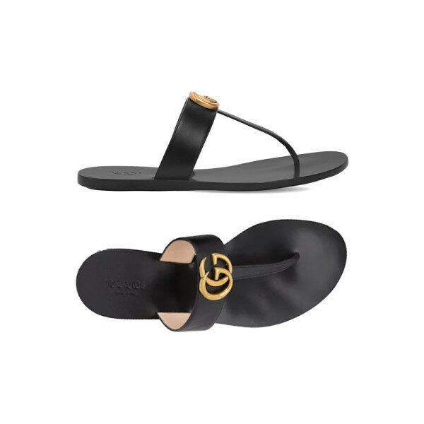 26SS GG 마몬트 스트랩 샌들 블랙 497444 A3N00 1000 - Gucci
