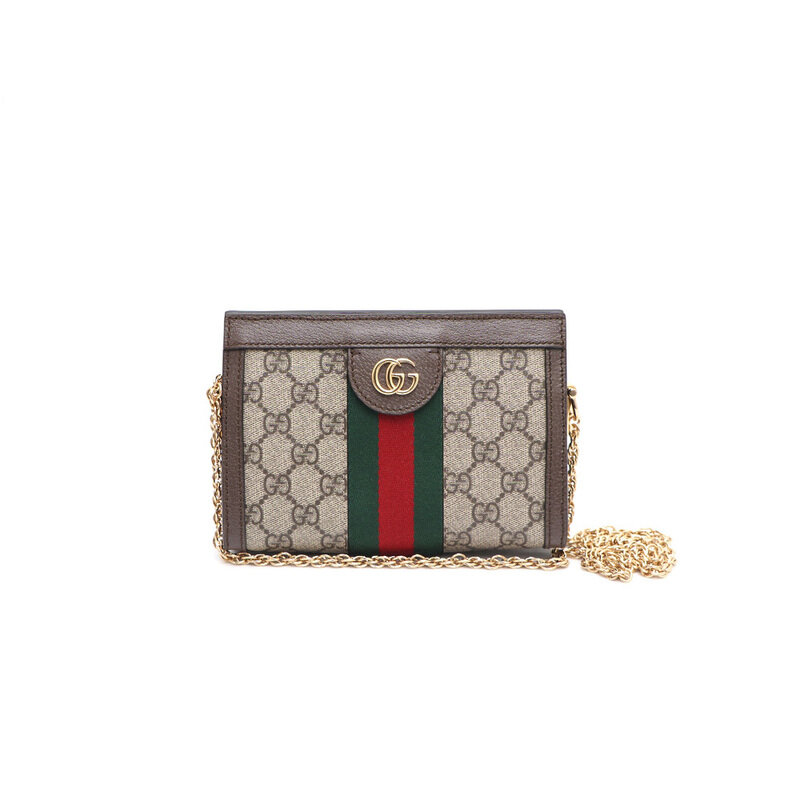 구찌 602676 GG 로고 삼선 웹 오피디아 미니 체인 숄더백 겸 크로스백kk59992565 - Gucci