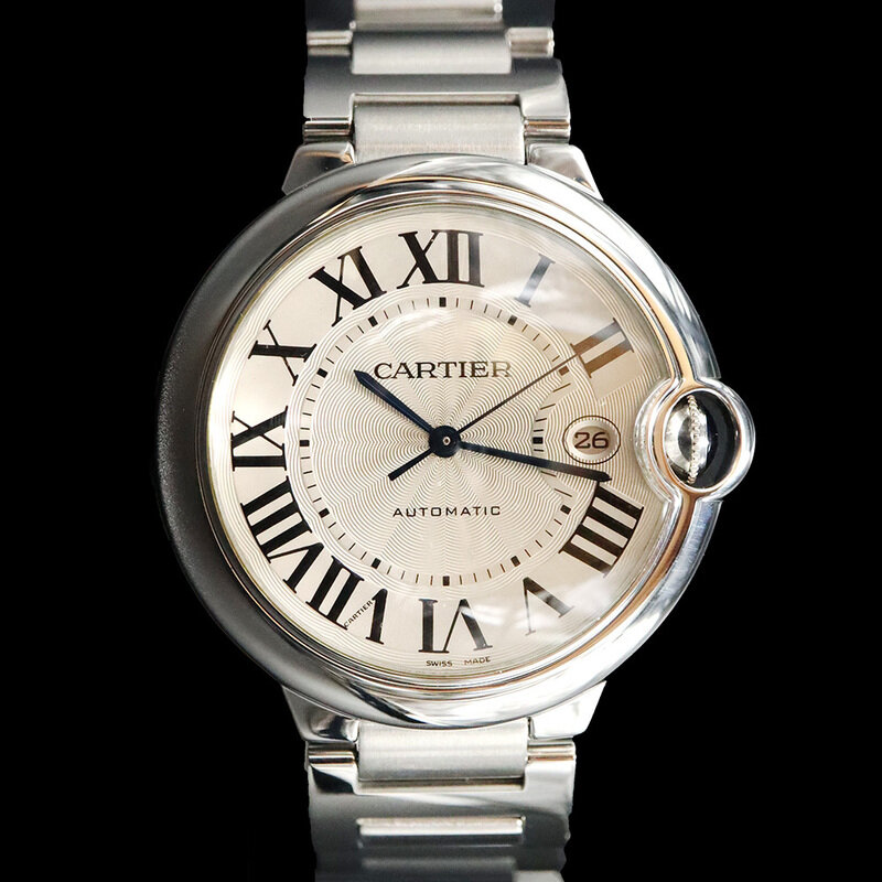 Cartier(까르띠에) W69012Z4 42MM 스틸 오토매틱 발롱 블루 드 까르띠에 남성 시계 - Cartier