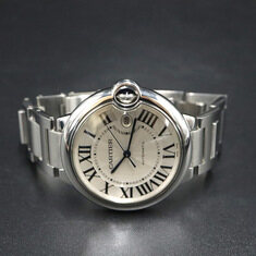 Cartier(까르띠에) W69012Z4 42MM 스틸 오토매틱 발롱 블루 드 까르띠에 남성 시계 썸네일 2