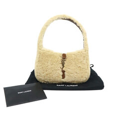 Saint Laurent(생로랑) 760375 시어링 베이지 미니 호보 숄더백 썸네일 1