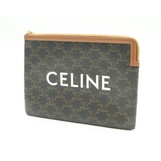 Celine(셀린느) 10D672BZQ.04LU 트리오페 스몰 캔버스 탄 램스킨 파우치 썸네일 2