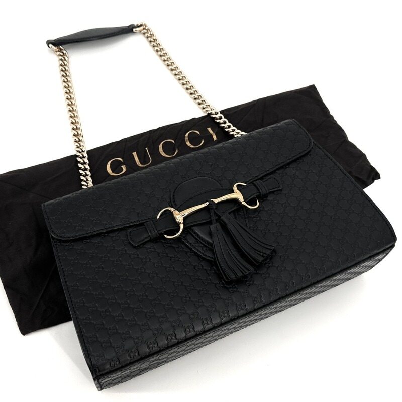 구찌 마이크로시마 에밀리백 체인 숄더백 449635 - Gucci