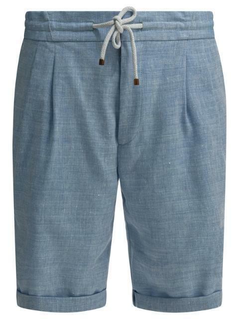 오늘출고 BRUNELLO CUCINELLI 브루넬로 쿠치넬리 블루 쇼츠 - Brunello Cucinelli