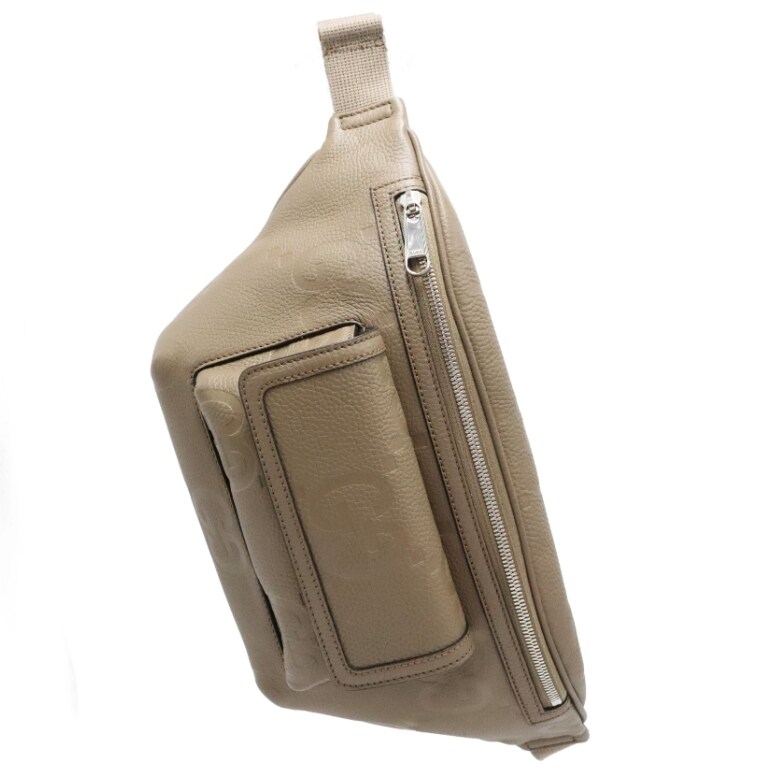 Gucci(구찌) 645093 구찌 브라운 레더 점보 GG 벨트백 - Gucci