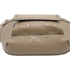 Gucci(구찌) 645093 구찌 브라운 레더 점보 GG 벨트백 썸네일 3